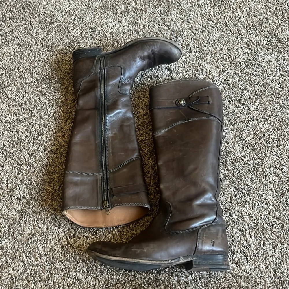Frye Molly Button Tall Riding Boots - Picture 8 of 8